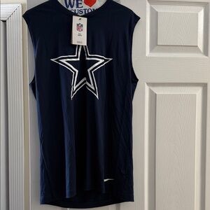 NWT NFL Dallas Cowboys Nike Navy Sleeveless Top